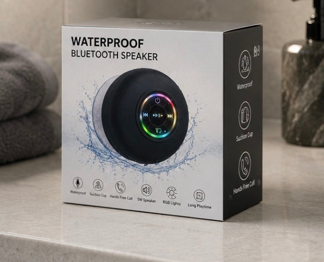 SnapVolt AquaBeat™ Waterproof Bluetooth Speaker